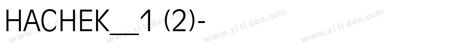 HACHEK__1 (2)字体转换